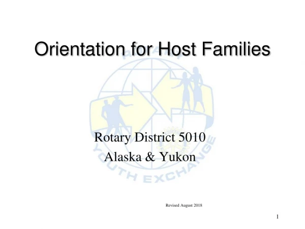 Orientation for Host Families