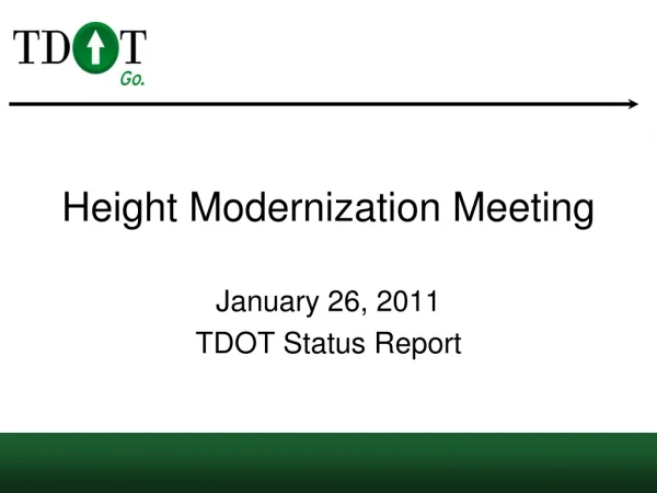 Height Modernization Meeting