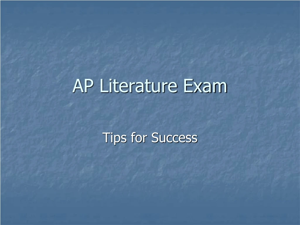 ap literature exam