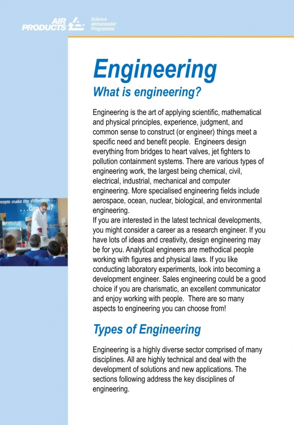 Engineering What is engineering?