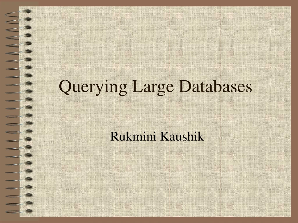 querying large databases