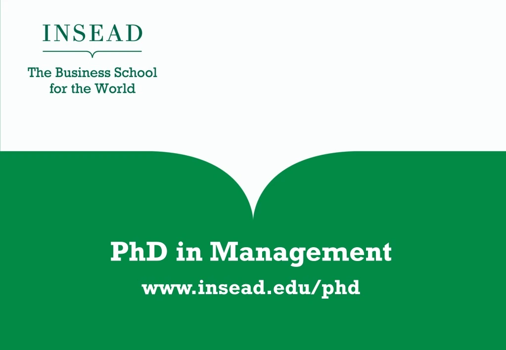 phd in management www insead edu phd