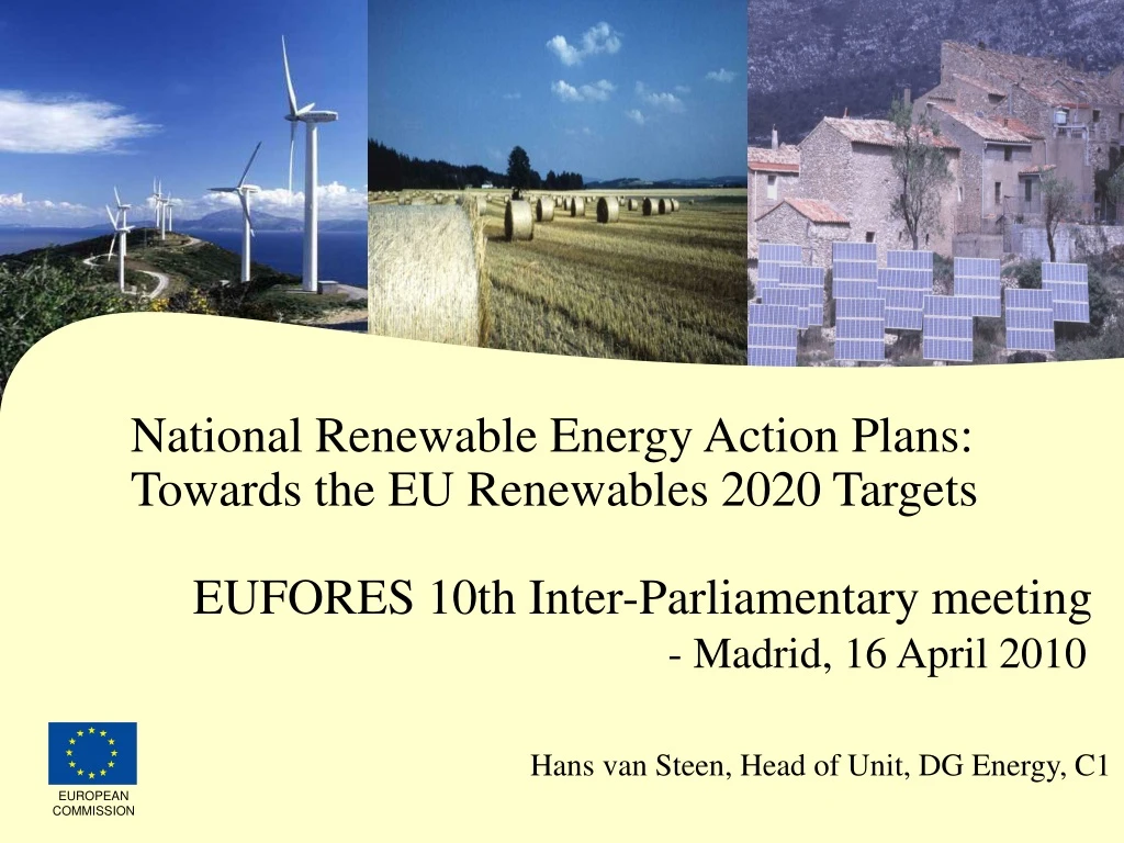 national renewable energy action plans towards