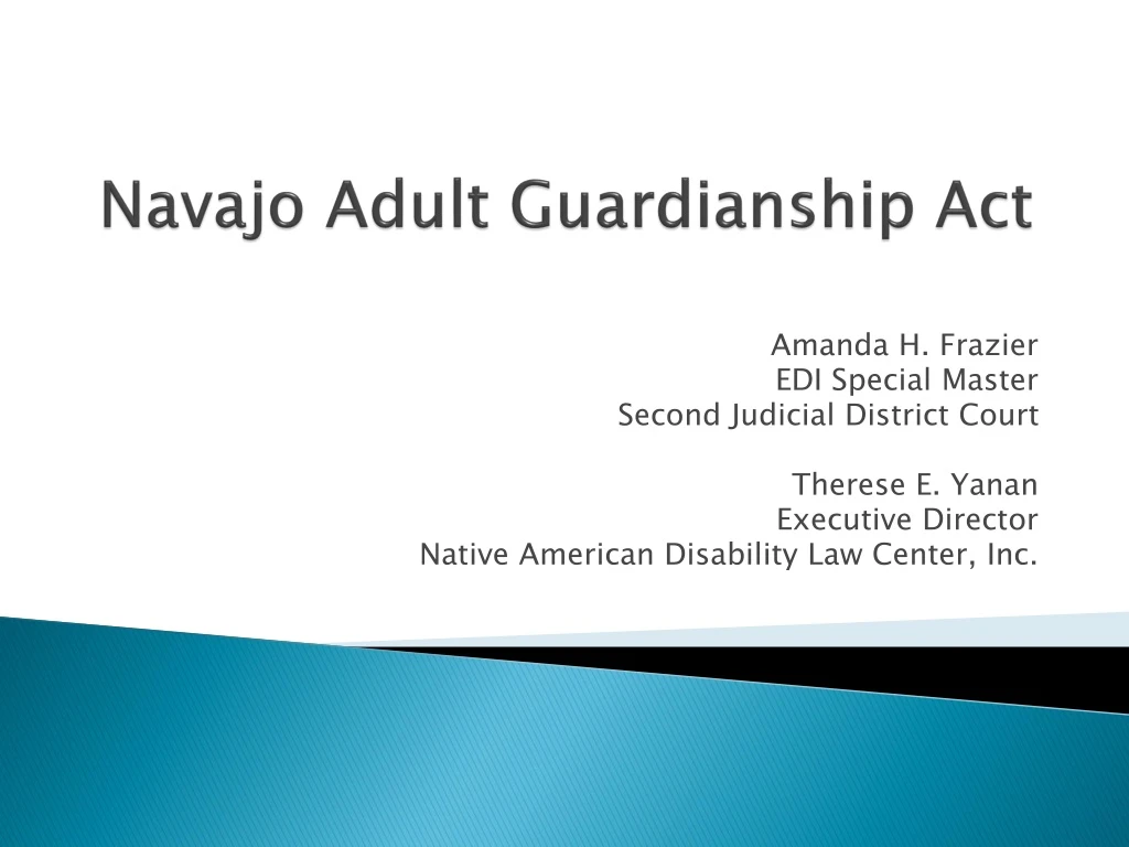 navajo adult guardianship act