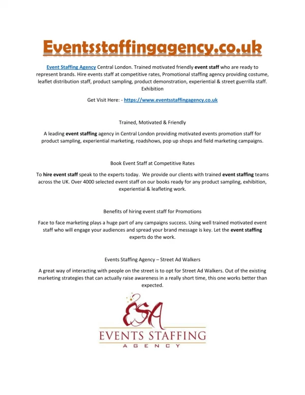 eventsstaffingagency co uk