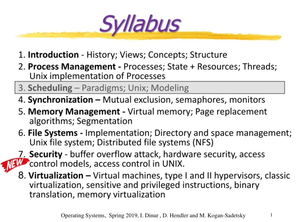 Syllabus