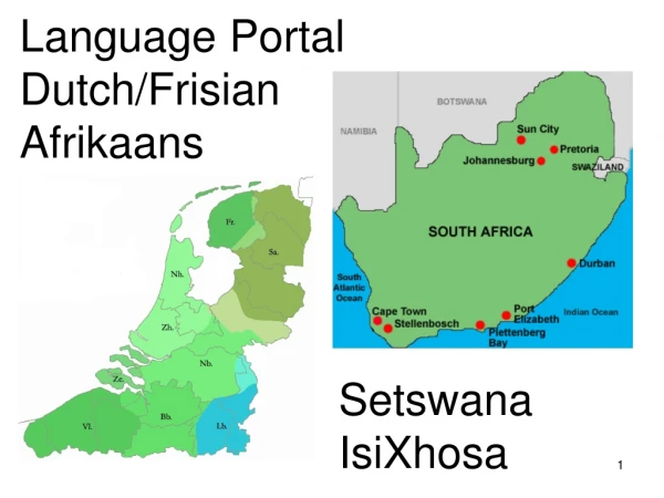 Language Portal Dutch/Frisian Afrikaans