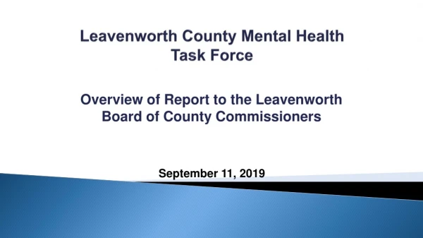 Leavenworth County Mental Health Task Force