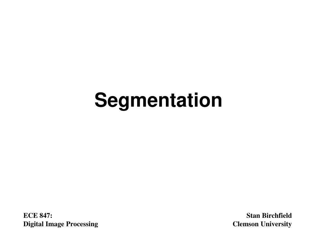 segmentation