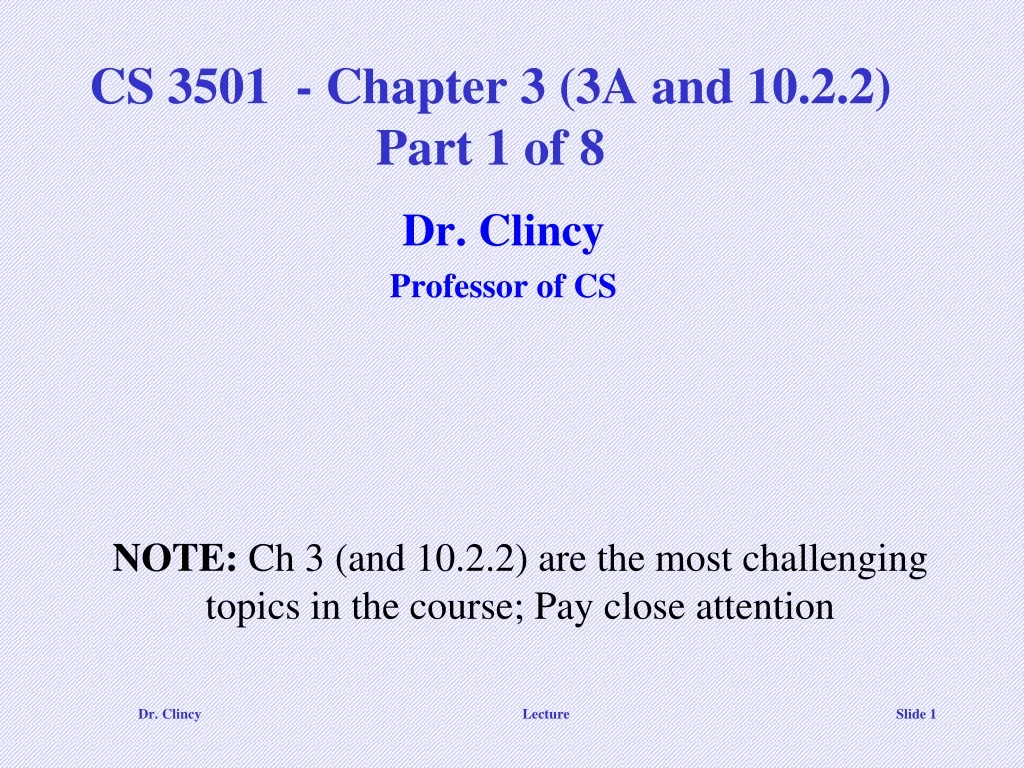 cs 3501 chapter 3 3a and 10 2 2 part 1 of 8