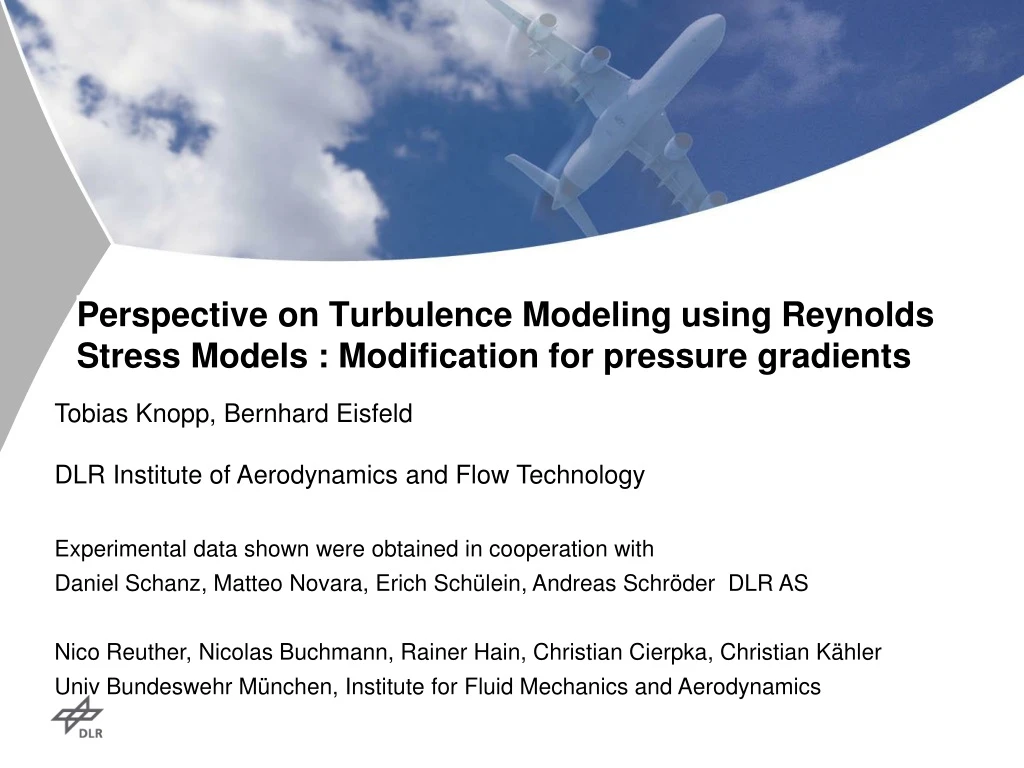 perspective on turbulence modeling using reynolds stress models modification for pressure gradients