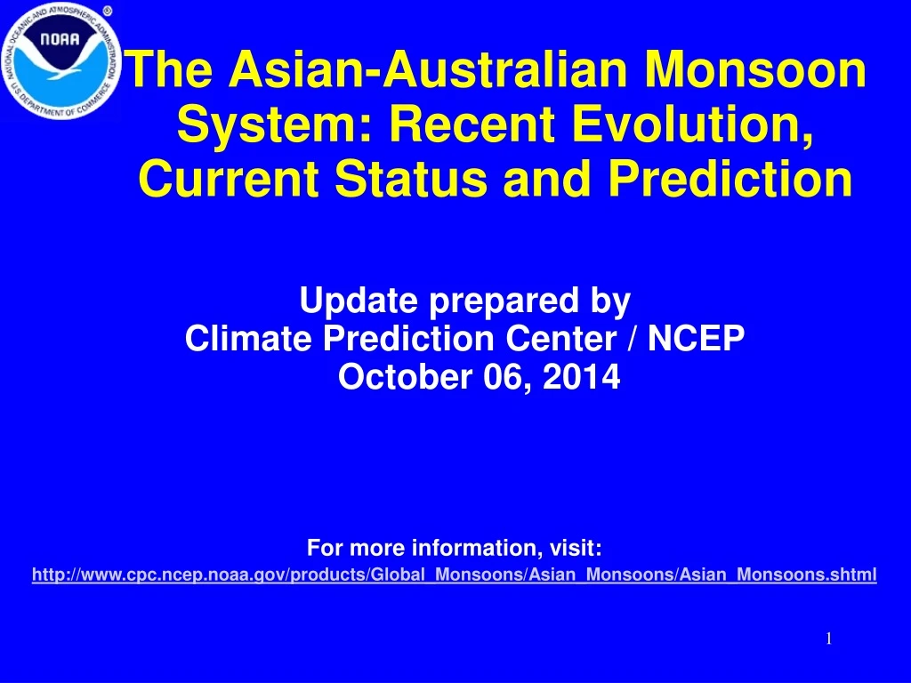 the asian australian monsoon system recent evolution current status and prediction