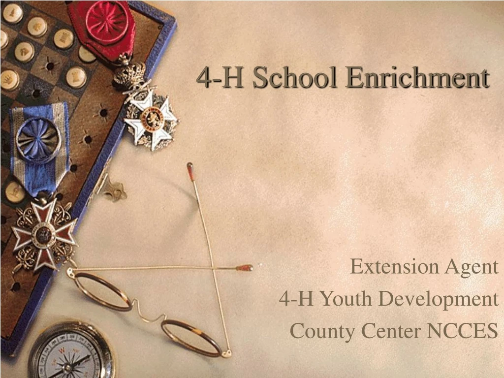 4 h school enrichment