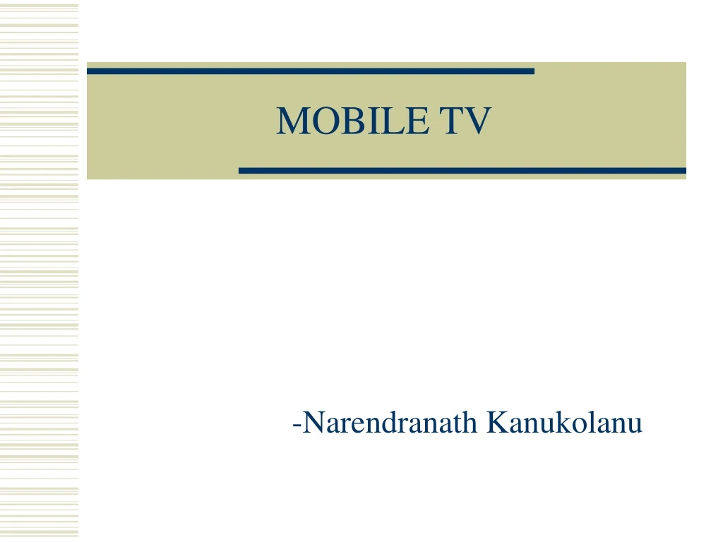 mobile tv