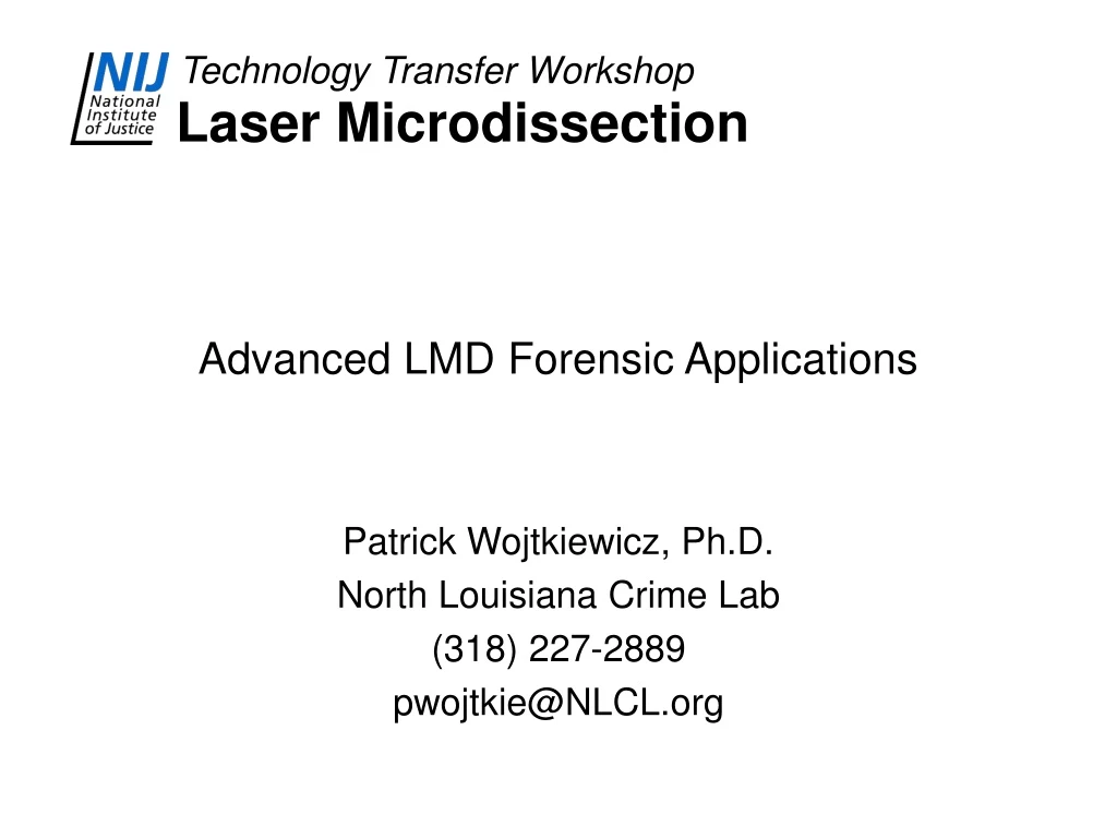 laser microdissection