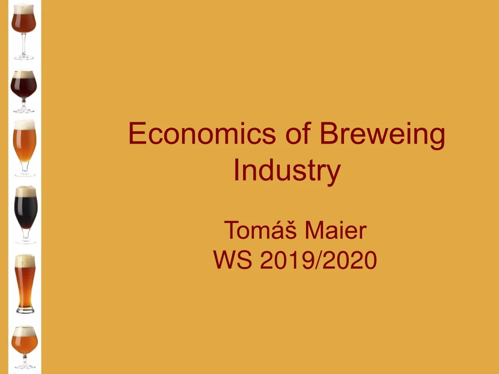economics of breweing industry