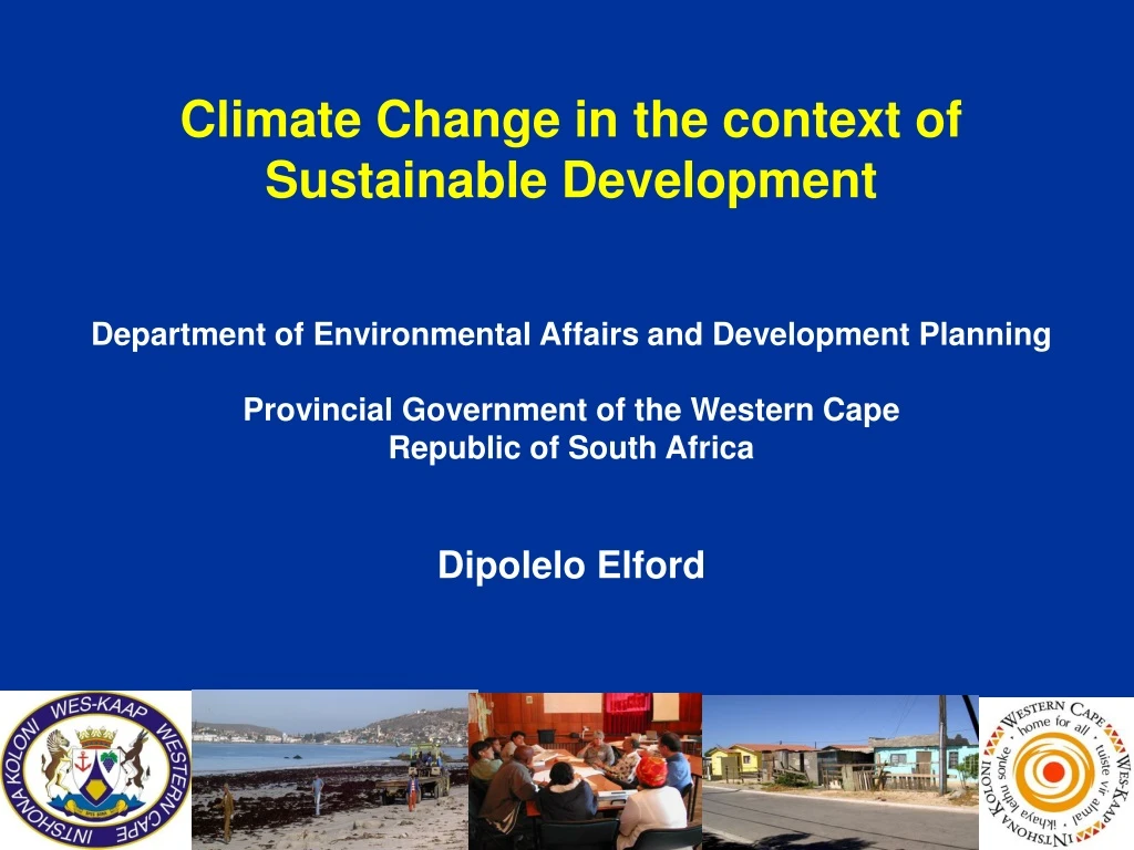 climate change in the context of sustainable