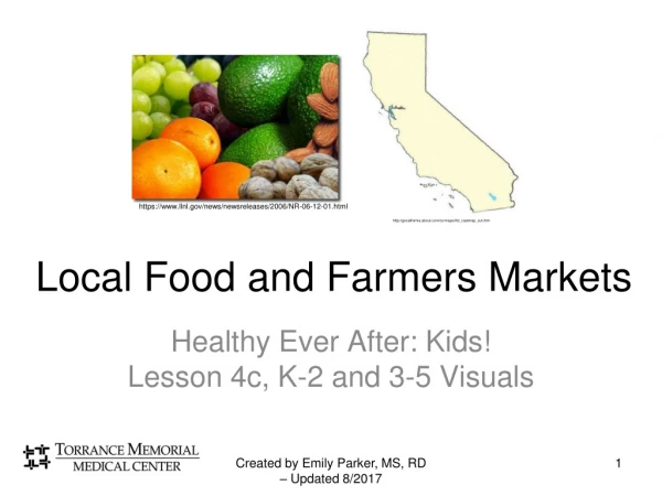 Local Food and Farmers Markets