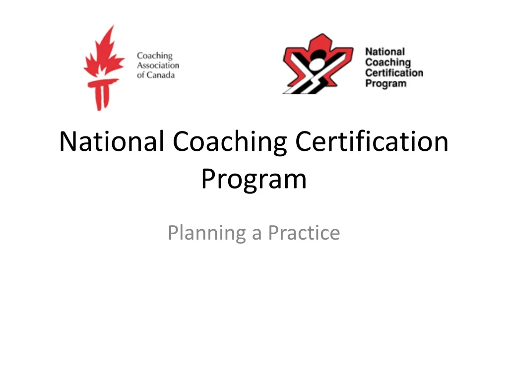 national coaching certification program