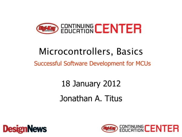 Microcontrollers, Basics Successful Software Development for MCUs