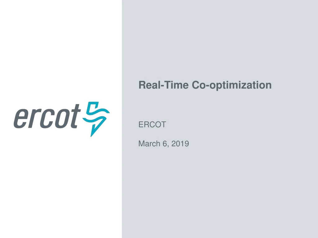 real time co optimization ercot march 6 2019