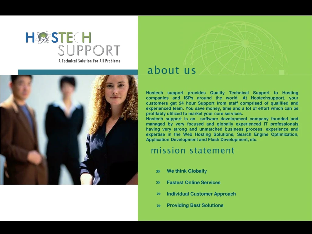 hostech support provides quality technical