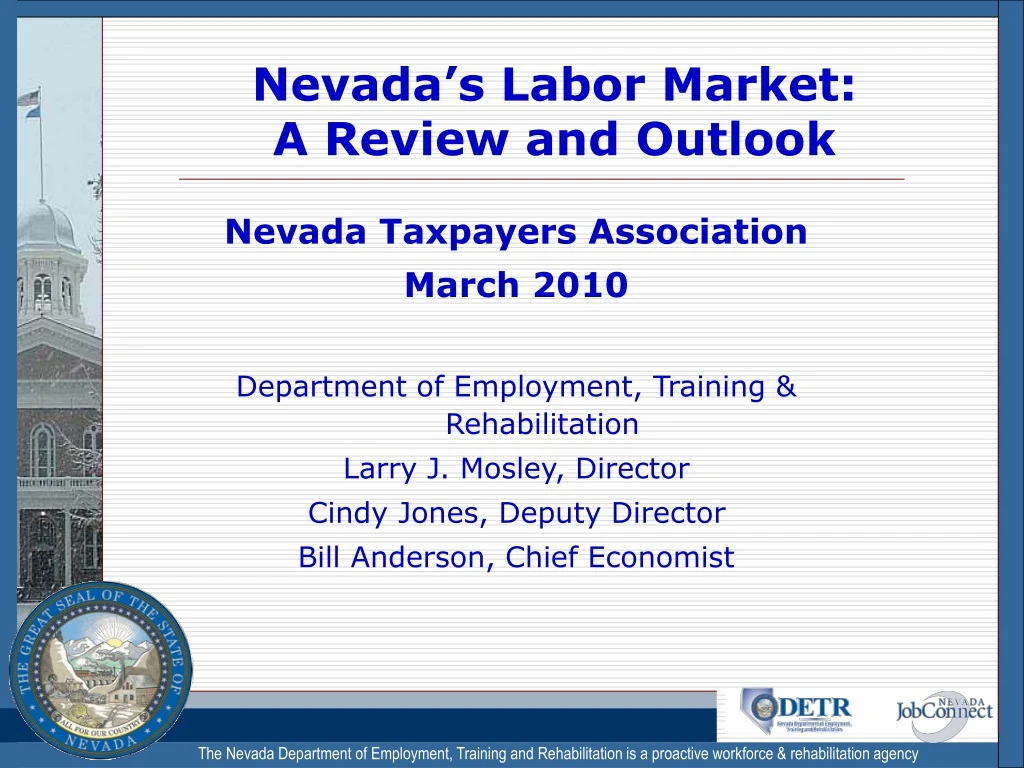nevada s labor market a review and outlook