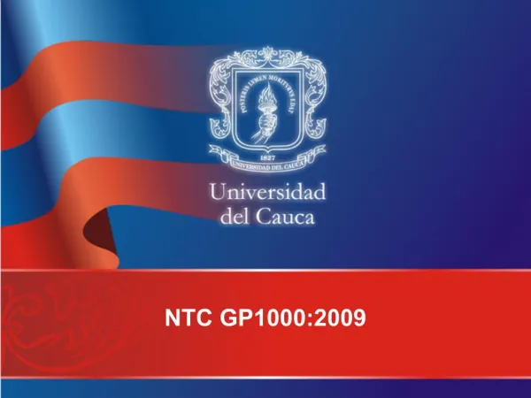 NTC GP1000:2009