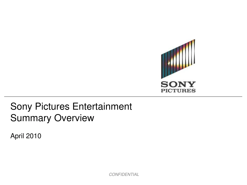 sony pictures entertainment summary overview