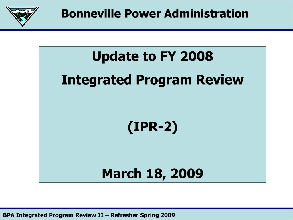 bonneville power administration