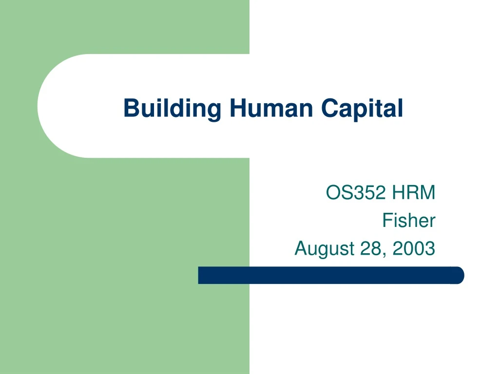 building human capital