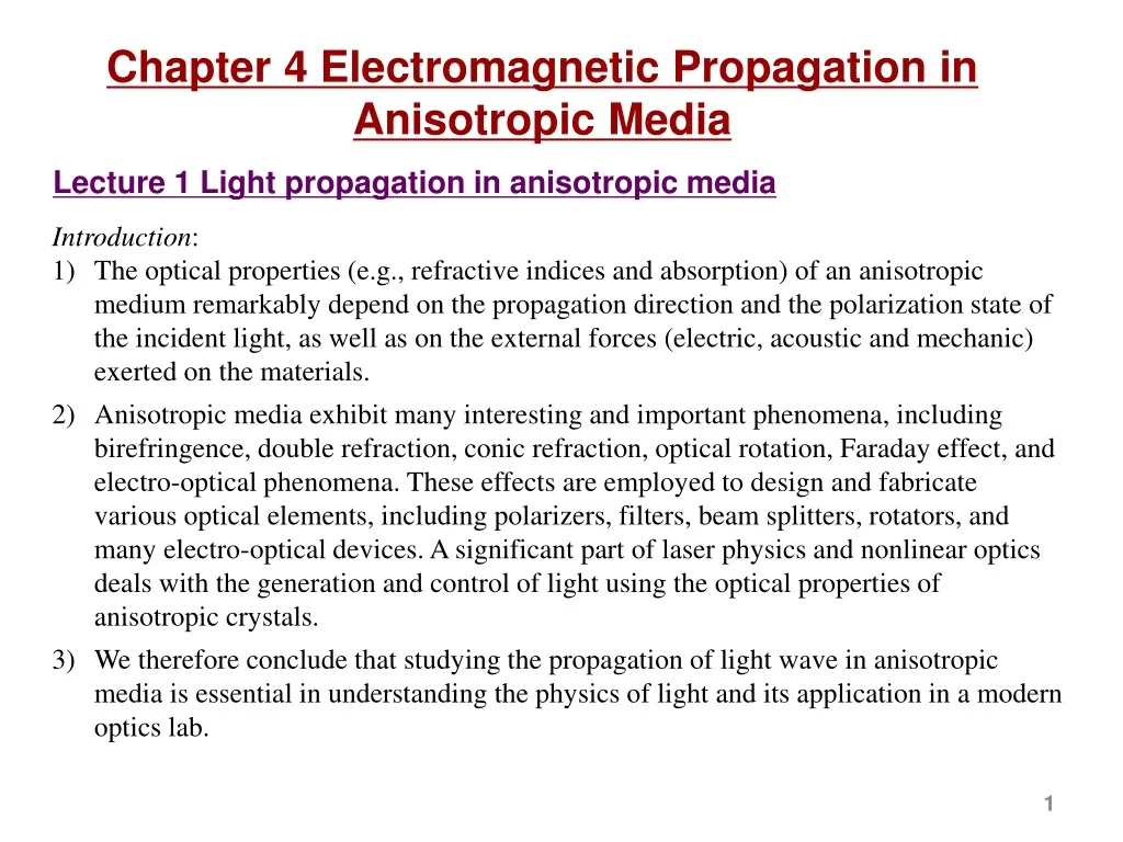 chapter 4 electromagnetic propagation