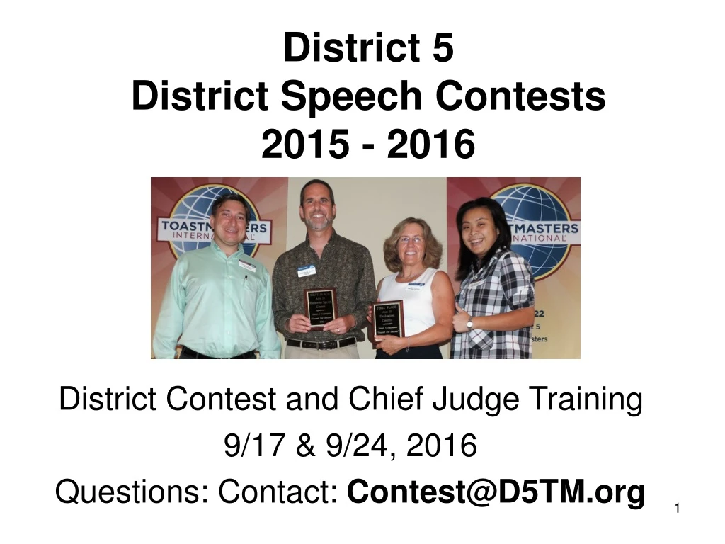 district 5 district speech contests 2015 2016