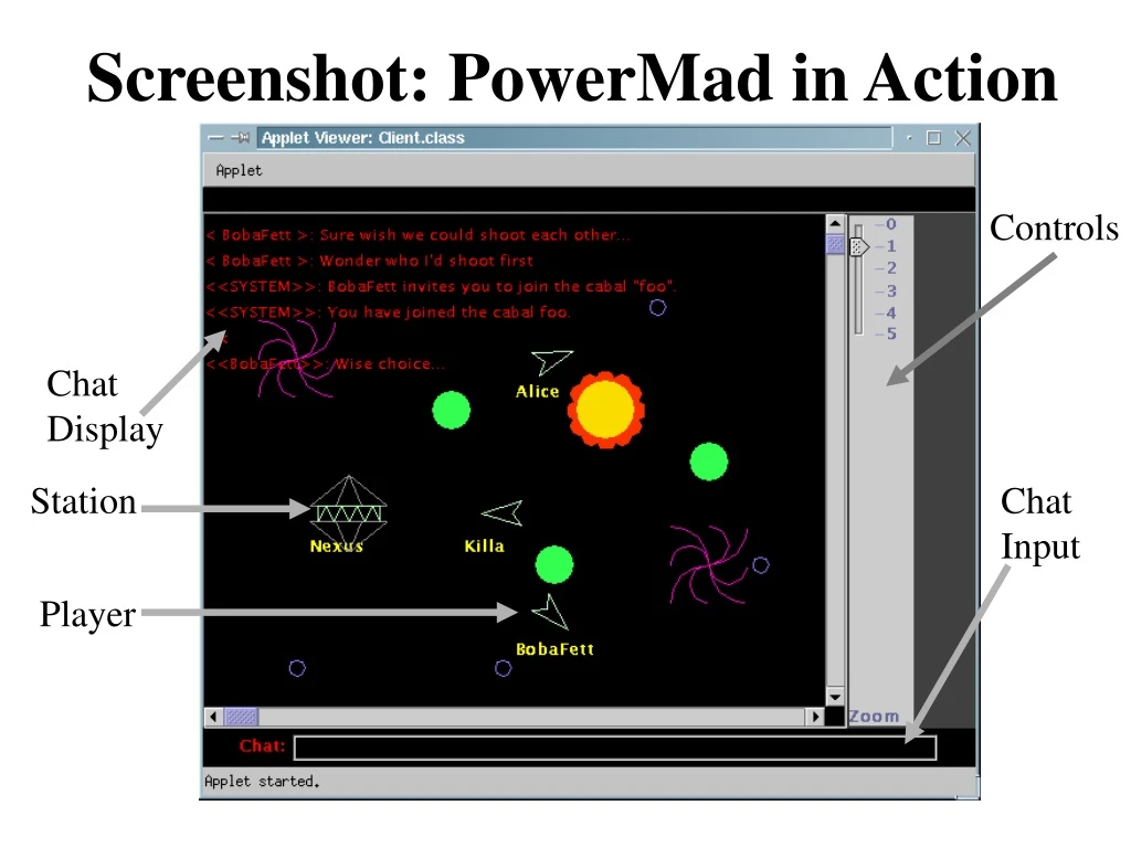 screenshot powermad in action