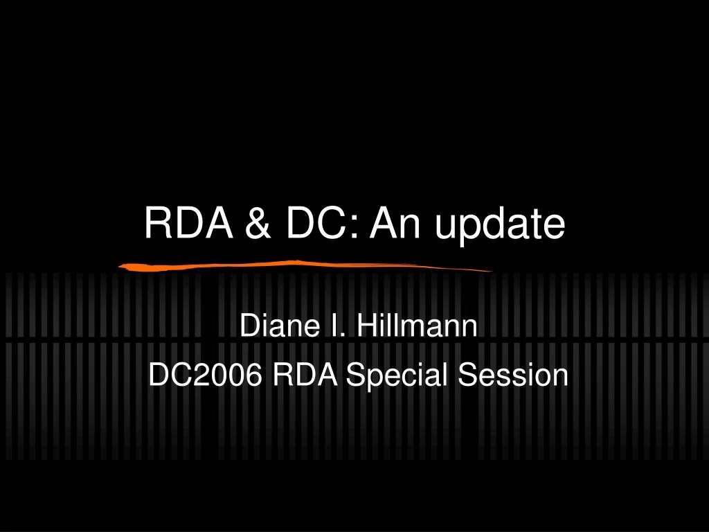 rda dc an update