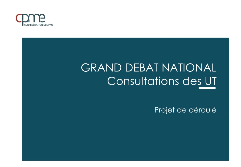grand debat national consultations des ut projet