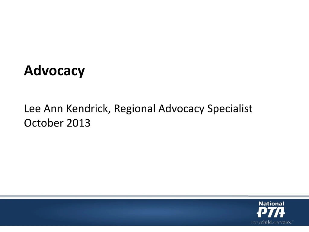 advocacy lee ann kendrick regional advocacy