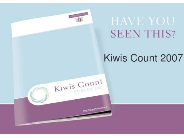 Kiwis Count 2007