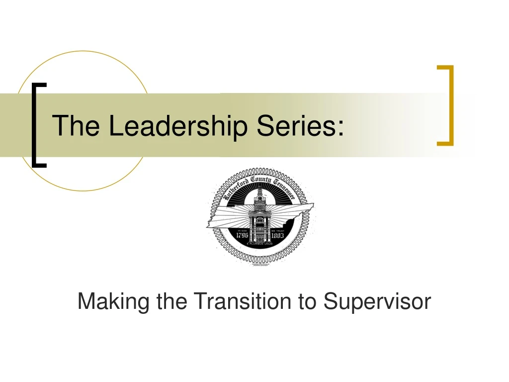 the leadership series