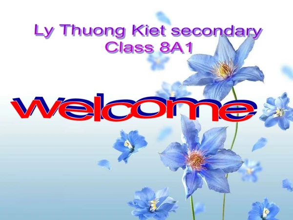 Ly Thuong Kiet secondary  Class 8A1