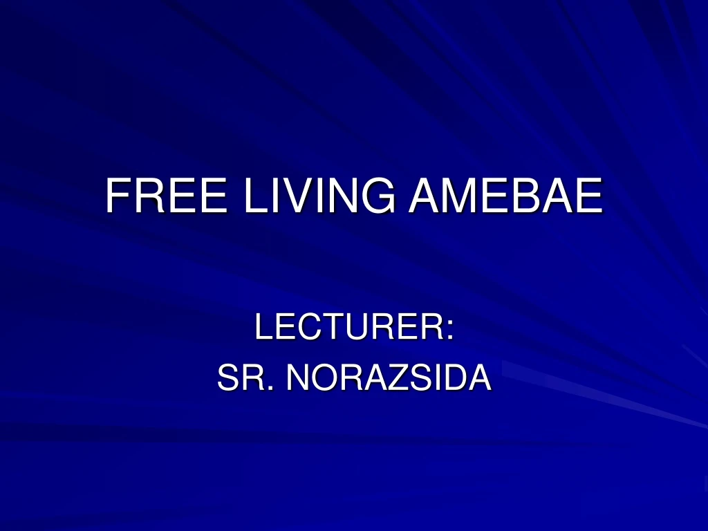 free living amebae