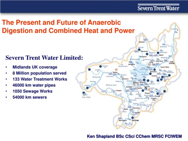 Severn Trent Water Limited: Midlands UK coverage 8 Million population served