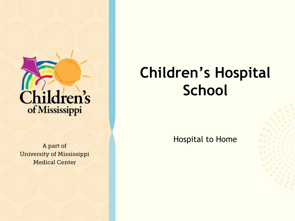 children s hospital school