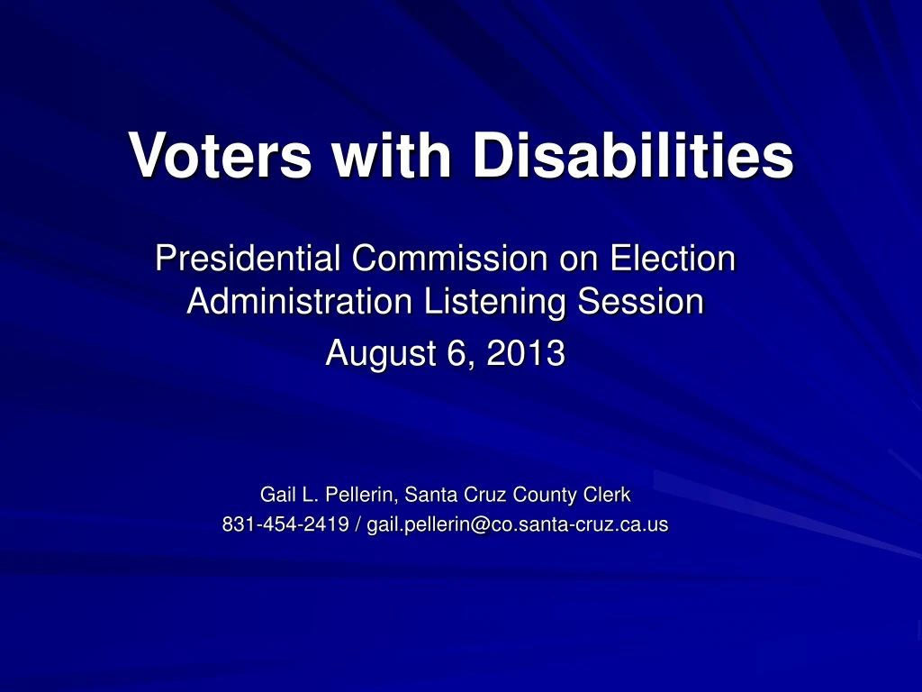 voters with disabilities