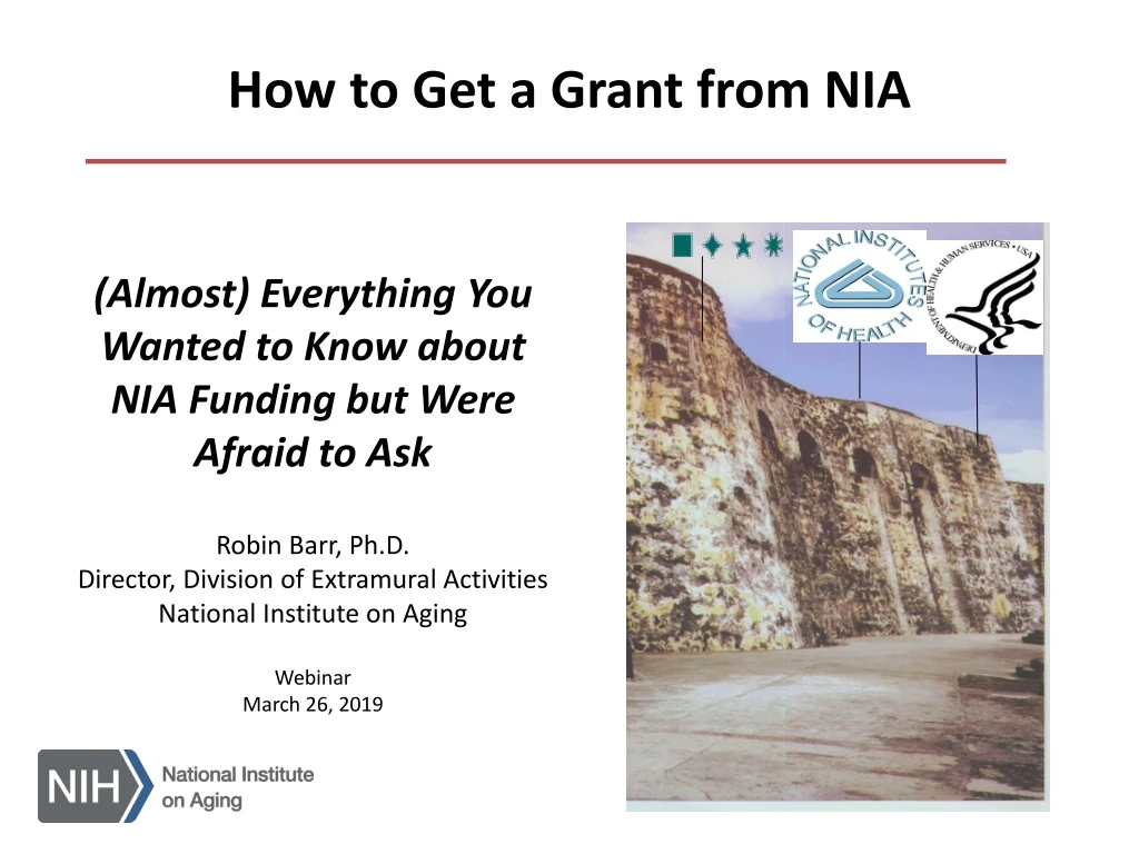 how to get a grant from nia