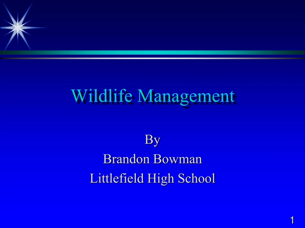 wildlife management