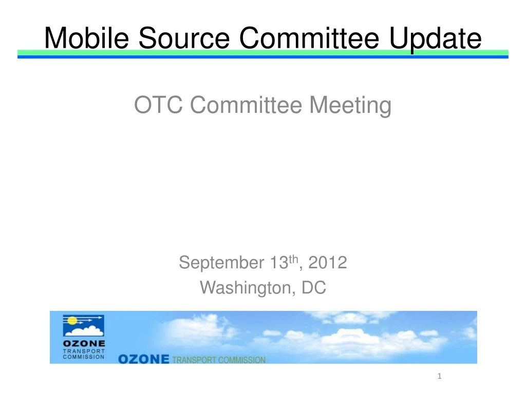 mobile source committee update