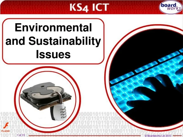 Environmental and Sustainability Issues