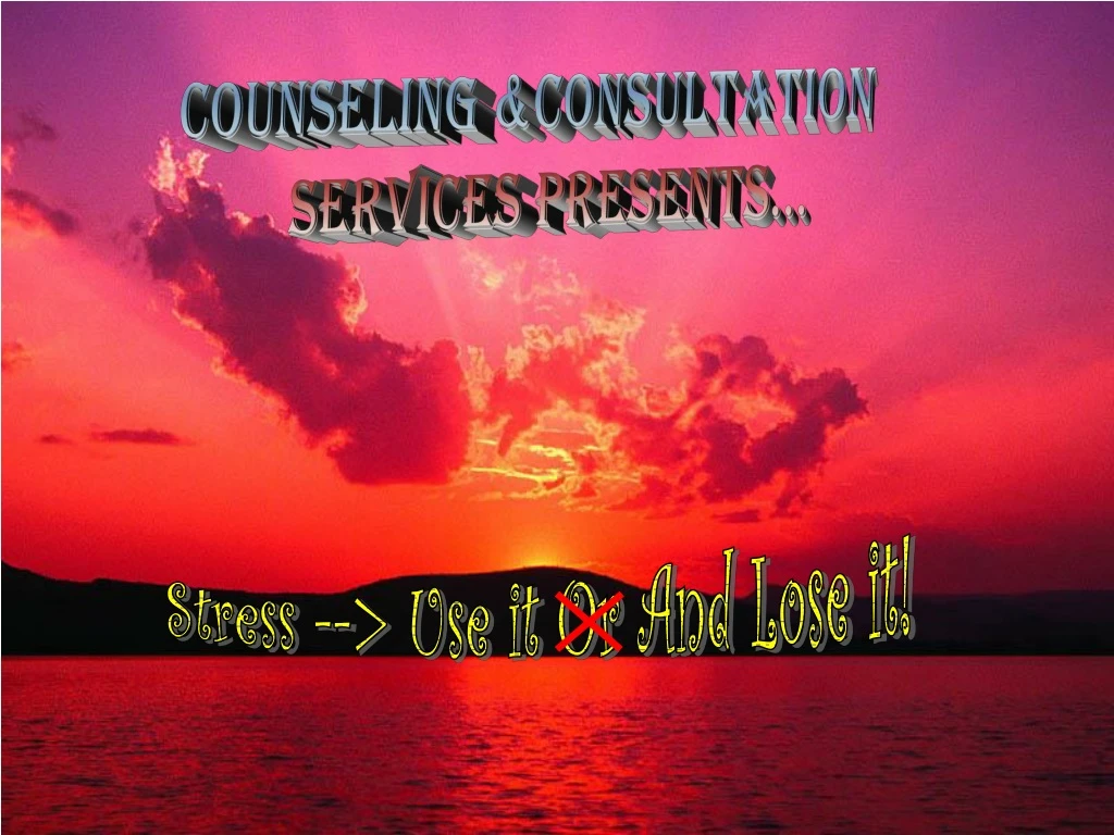 counseling consultation services presents