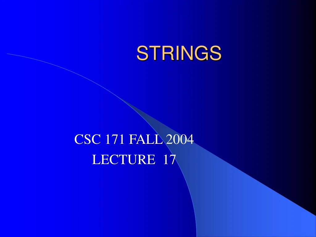 strings